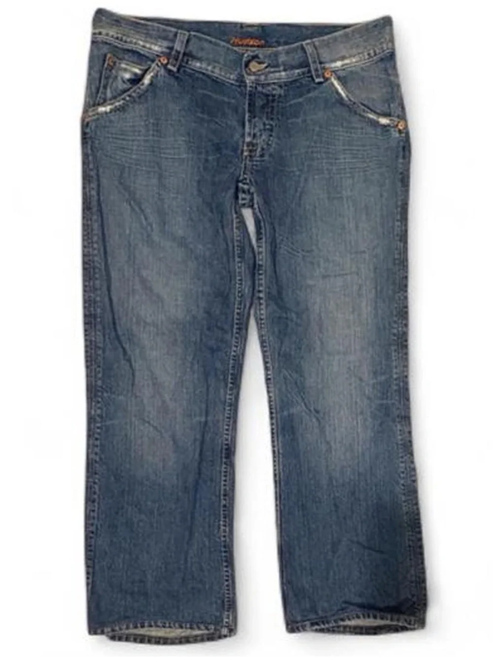 Men’s vintage Hudson triangle flap pocket low rise jeans